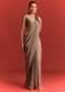 Beige Crepe Silk Saree With Cutdana Work