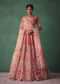 Red Bridal Lehenga With V Neck Blouse Back Dori And Dupatta