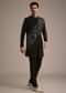 Black Zardozi Embroidered Indowestern Set