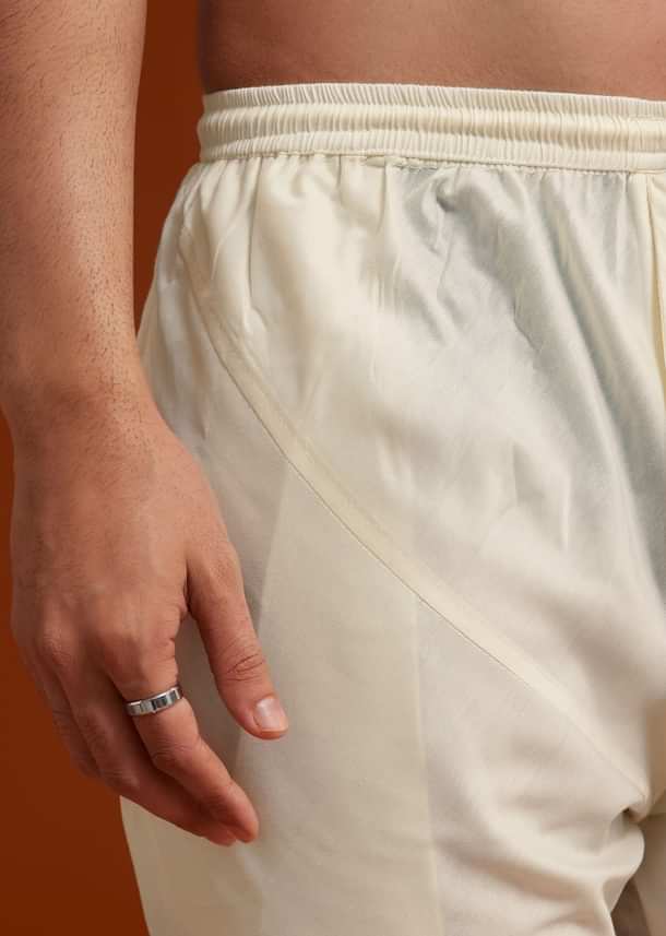 Ivory Sherwani With Multicolored Floral Embroidery