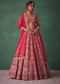 Red Bridal Lehenga With Zardosi And Cutdana Work