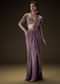 Dahlia Purple Ready To Wear Saree With Hand Embroided Belt Hand Velvet Blouse