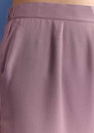 Pink Ombre Georgette Anarkali With Cutdana Neck And Zari Dupatta