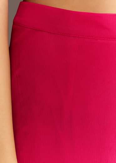 Pink Chinon Cape Style Kurta Palazzo With Zardosi Neckline