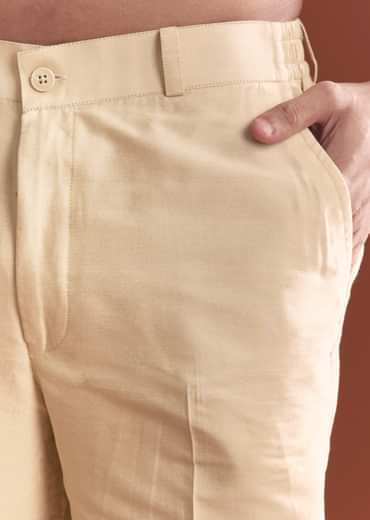 Blue Silk Bandhani Kurta Jacket Set For Men With Geometric Motifs Blue Silk Bandhani Kurta Jacket Set For Men With Geometric Motifs