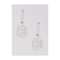 Silver Plated Earrings Studded With Stones In Geometric Pattern Online - Kalki Fashion