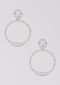 Silver Plated Earrings With Stones In Round Pattern Online - Kalki Fashion