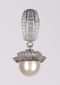 Silver Plated Earrings With Stones, Bugle Beads And Crystals And Dangling Pearl Online - Kalki Fashion