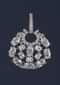 Silver Plated Studs In Round Motif With Crystals And Stones Online - Kalki Fashion