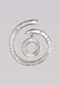 Silver Plated Studs In Spiral Motif With Dangler And Embellished With Bugle Beads  Online - Kalki Fashion