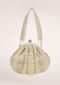 Silver Clutch Heavily Embroidered With Cut Dana And Beads Embroidered Stripes Along With Tassel Detailing Online - Kalki Fashion