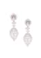 Silver Finish Dangers In A FloralDesigng with Faux Diamonds