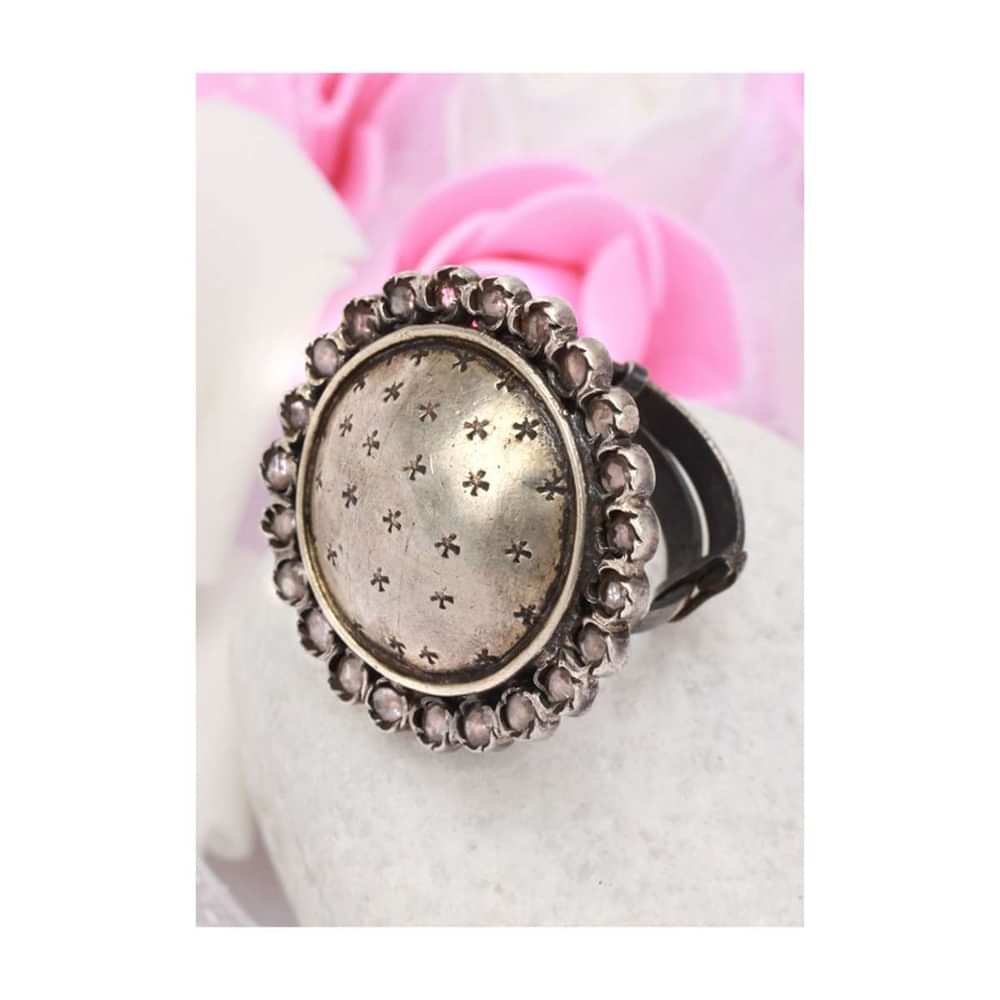 Silver Ring Handmade In Floral Design Made In Sterling Silver By Sangeeta Boochra