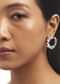 Silver Studded Circular Earrings