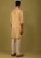 Mustard Yellow Silk Mirrorwork Bandi Jacket Set