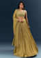 Solid Green Banarasi Silk Bridesmaid Lehenga With Intricate Hand Embroidery