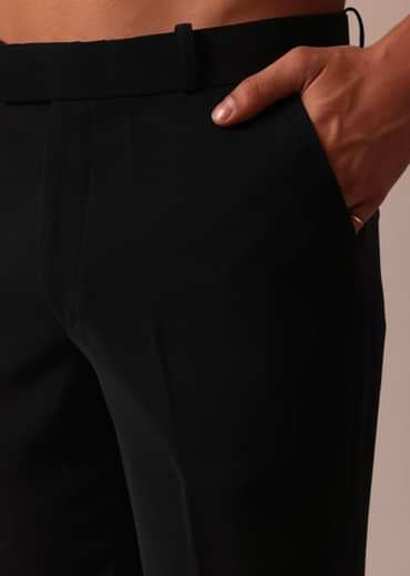 Stylish Black Indowestern With Exquisite Detailing