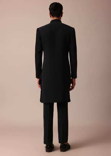 Stylish Black Indowestern With Exquisite Detailing