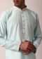 Stylish Blue Silk Kurta Set For Men