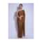 Tawny Brown Saree In Chiffon With Cut Dana And Kundan Work Online - Kalki Fashion