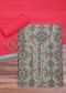 Teal Green And Red Patola Printed Tussar Dress Material