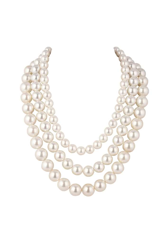 Three Layered Mother Of Pearls Mala