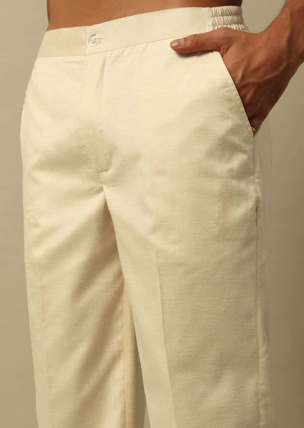 Timeless Beige Indowestern Set For Men