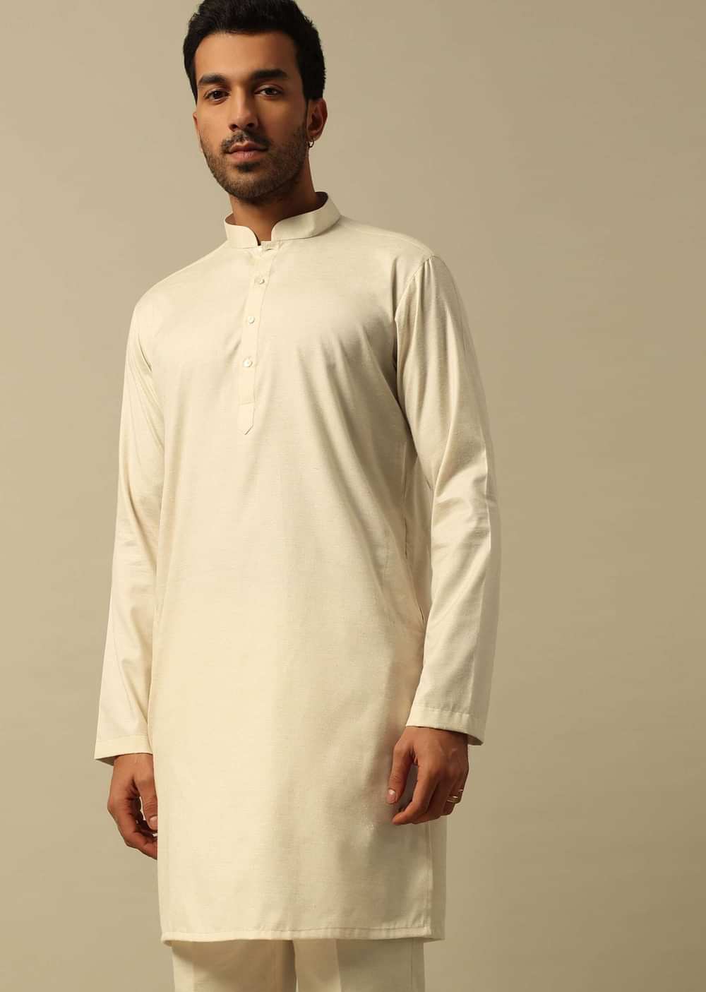 Timeless Beige Indowestern Set For Men