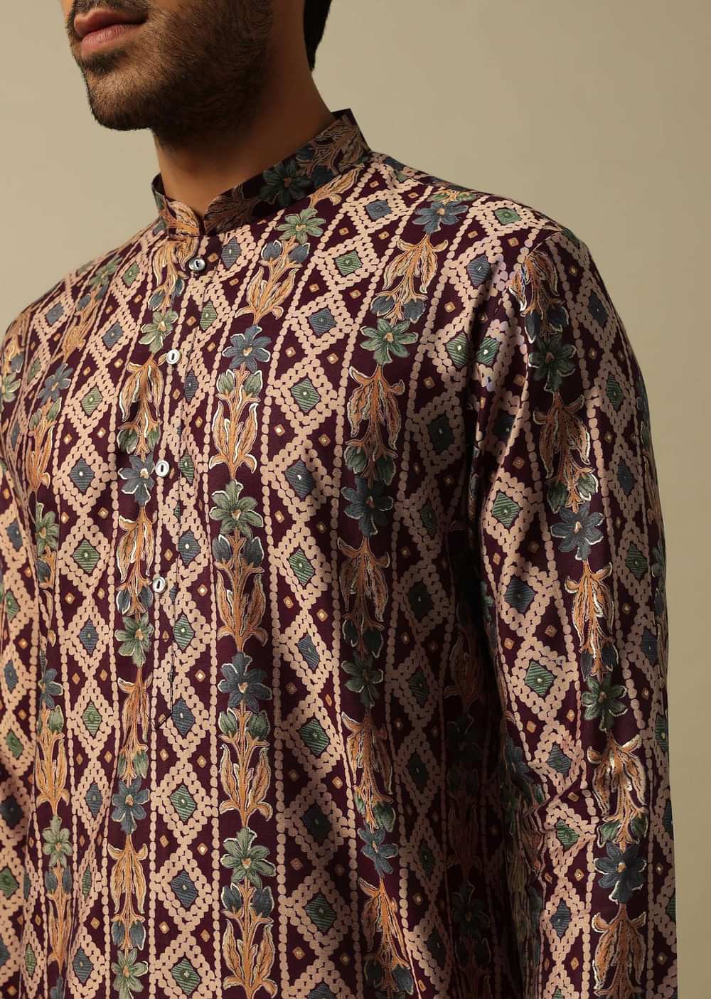 Timeless Red Cotton Kurta Set For Men
