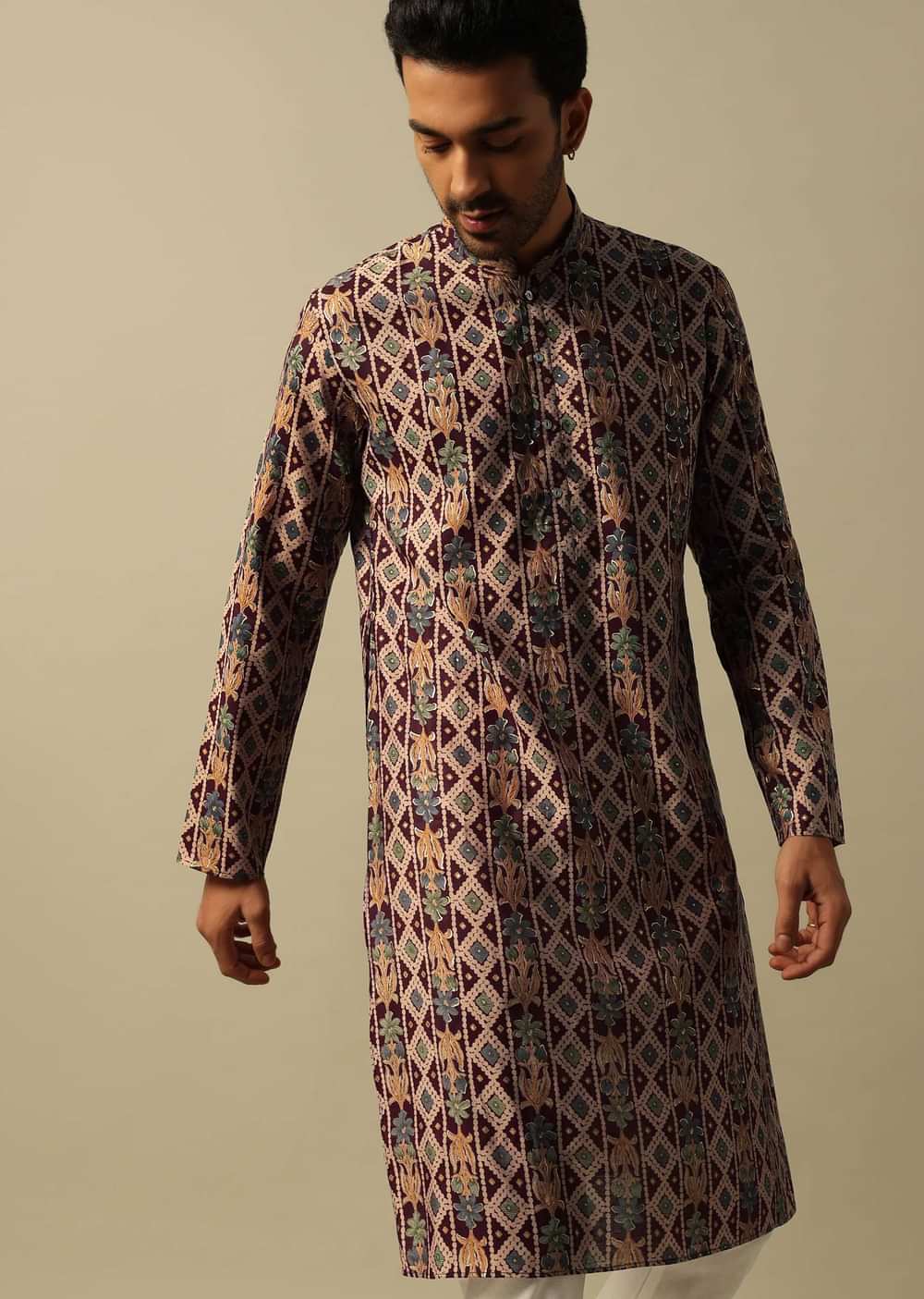 Timeless Red Cotton Kurta Set For Men