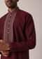 Timeless Red Cotton Silk Kurta Set For Men