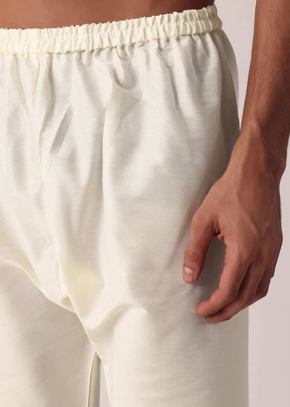 Timeless Red Cotton Silk Kurta Set For Men