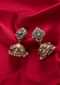 Traditional jhumkas earrings with cut outs only on Kalki
