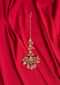 Traditional maang tikka studded in kundan and moti beads only on Kalki