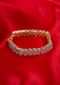 Triple layer diamond studded bracelet in pearl cut shape only on kalki