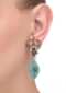Turquoise Earrings Embellished With Crystals And Stone Online - Kalki Fashion