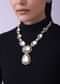 Two Tone Moissanite Kundan Long Necklace