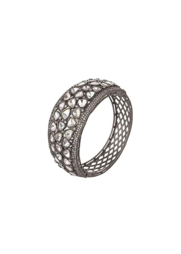 Two Tone Victorian Style Kada In Fusion Style Two Tone Victorian Style Kada In Fusion Style