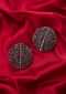 Uncut cluster earring densely studded with diamond stone only on Kalki