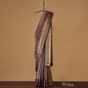 Violet Purple Kanjivaram Saree In Pure Silk With Unstitched Blouse