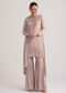 Warm Grey Sequined Chinon Sharara Set