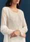 White Chinon Kurta Set With Sequins And Cut Dana Work