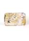 White Clutch Enhanced With Floral Print Online - Kalki Fashion