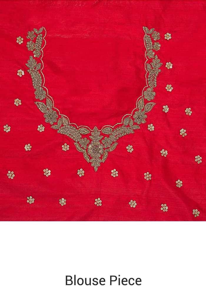 White georgette saree adorned with sequins and zari work only on Kalki