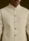 White Rayon Kurta Jacket Set