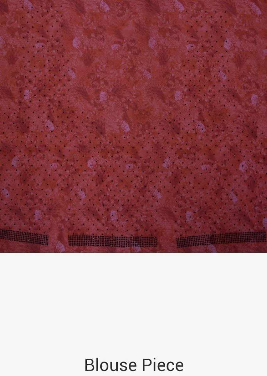 White and black stripe print with black kundan along the border only on  Kalki