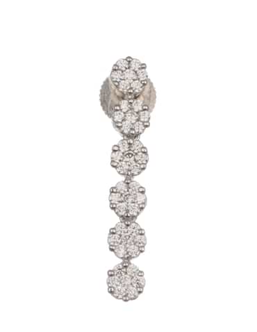 White And Silver Diamond Necklace Set In Mix Metal