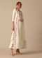 White Embroidered Anarkali Set With Gota Work