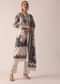 White Embroidered Kurta Set In Chiffon
