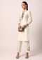 White Pant Set With Thread Work